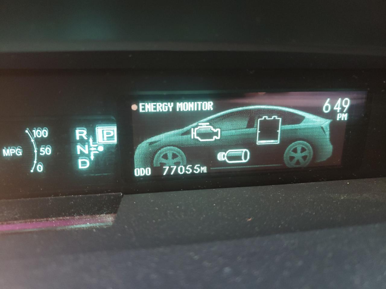 Photo 8 from auction – 2013 TOYOTA PRIUS with VIN JTDKN3DU3D5562945