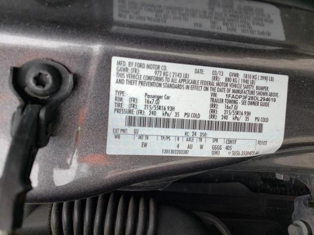 Photo 10 from auction – 2013 FORD FOCUS SE with VIN 1FADP3F28DL294619