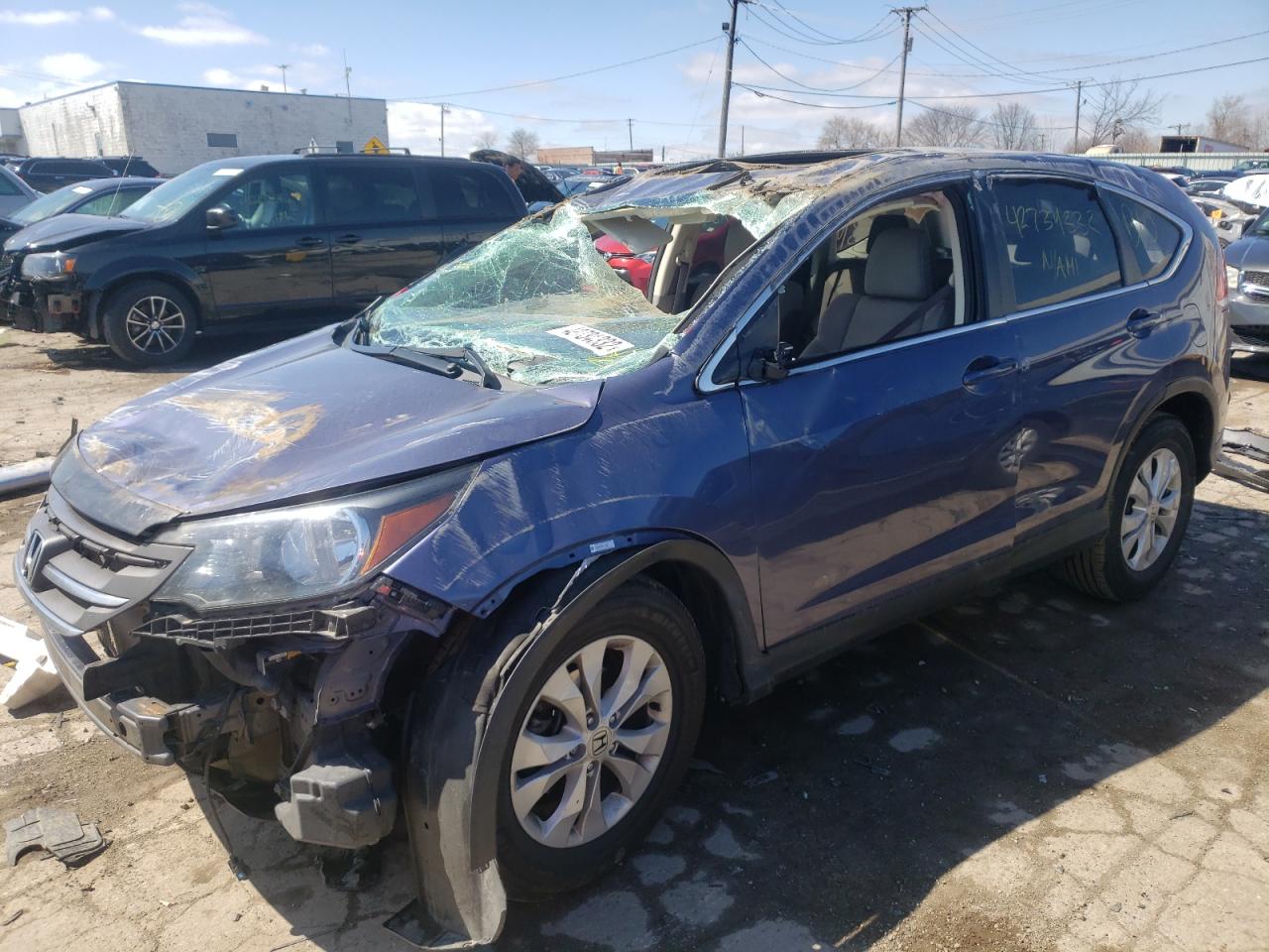 Photo 2 from auction – 2014 HONDA CR-V EX with VIN 5J6RM4H54EL008931