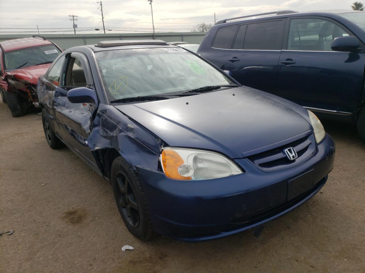 HONDA CIVIC EX 2002 with VIN 1HGEM22962L100625 - Photo from auction