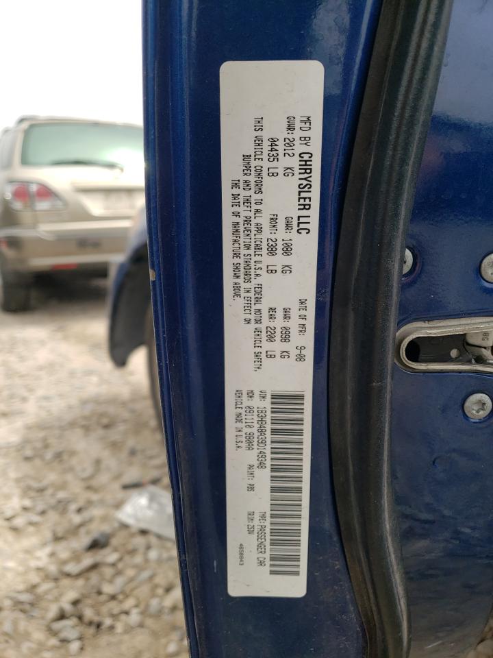 Photo 10 from auction – 2009 DODGE CALIBER SX with VIN 1B3HB48A39D149348