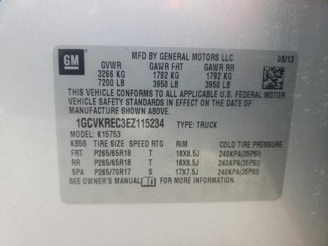 Photo 10 from auction – 2014 CHEVROLET SILVERADO with VIN 1GCVKREC3EZ115234