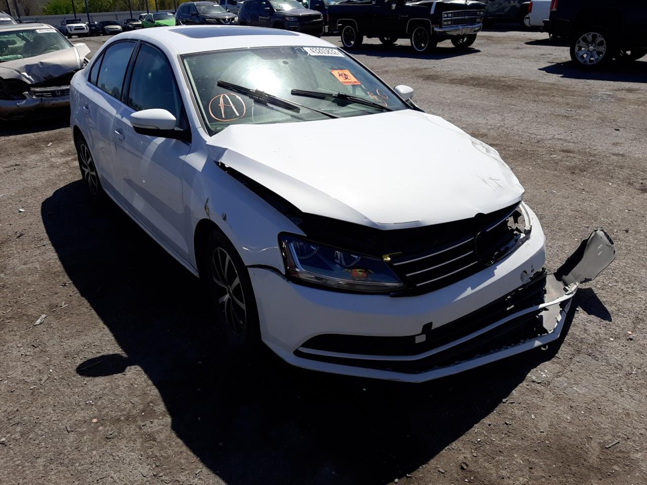 VOLKSWAGEN JETTA SE 2017 with VIN 3VWDB7AJ6HM218459 - Photo from auction