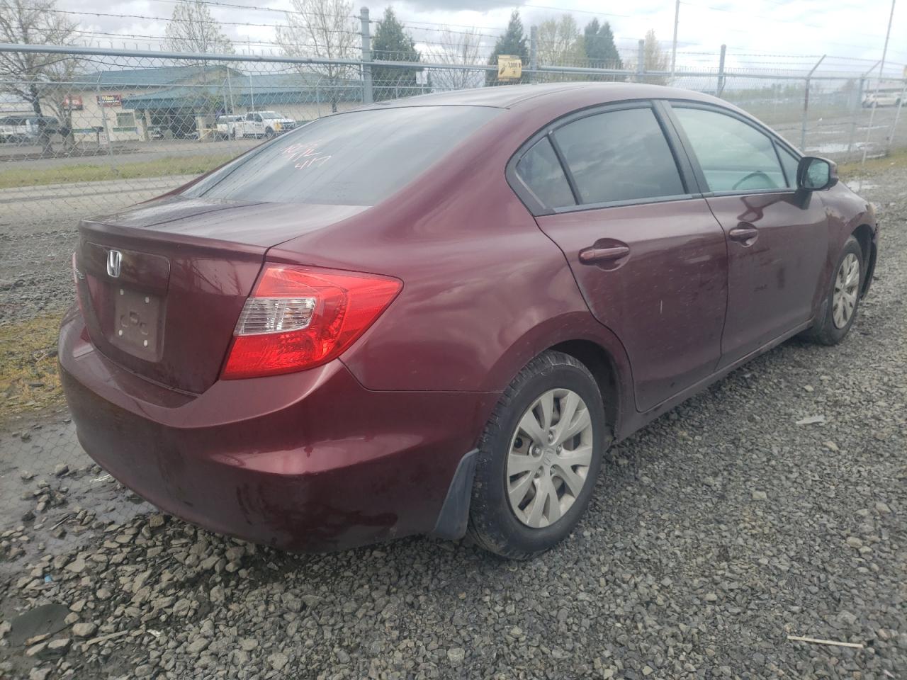 Photo 4 from auction – 2012 HONDA CIVIC LX with VIN 2HGFB2F50CH560007