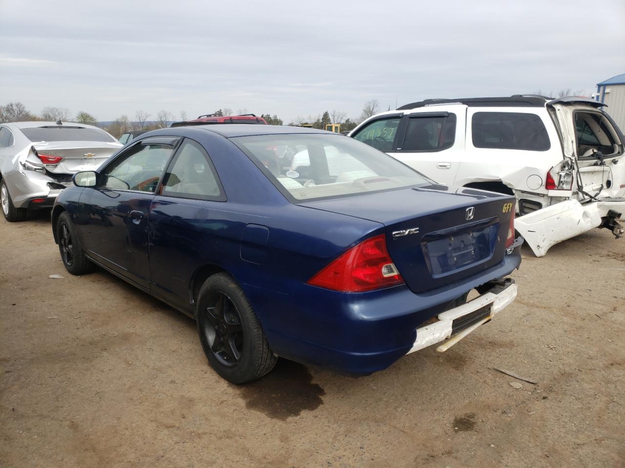 Photo 3 from auction – 2002 HONDA CIVIC EX with VIN 1HGEM22962L100625