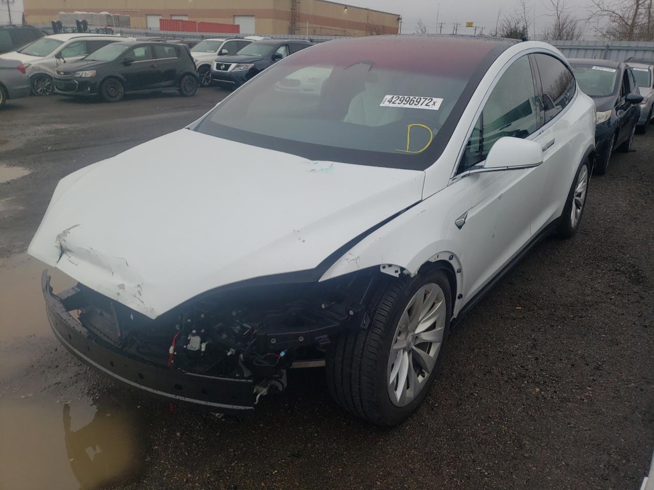 Photo 2 from auction – 2019 TESLA MODEL X with VIN 5YJXCAE48KF189542