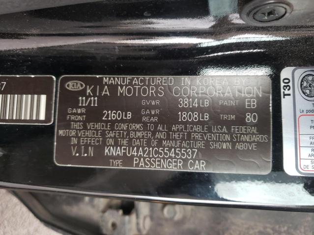 Photo 10 from auction – 2012 KIA FORTE EX with VIN KNAFU4A21C5545537