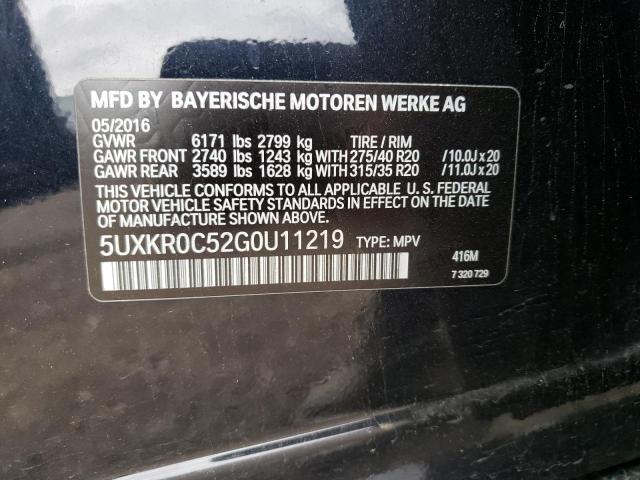 Photo 10 from auction – 2016 BMW X5 XDRIVE3 with VIN 5UXKR0C52G0U11219