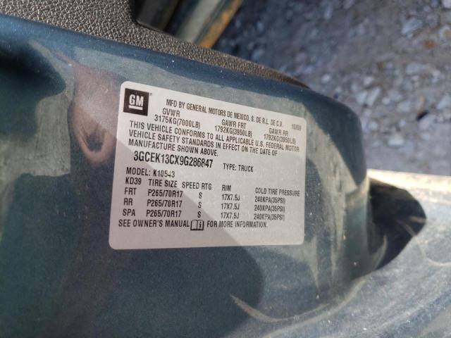 Photo 10 from auction – 2009 CHEVROLET SILVERADO with VIN 3GCEK13CX9G286847