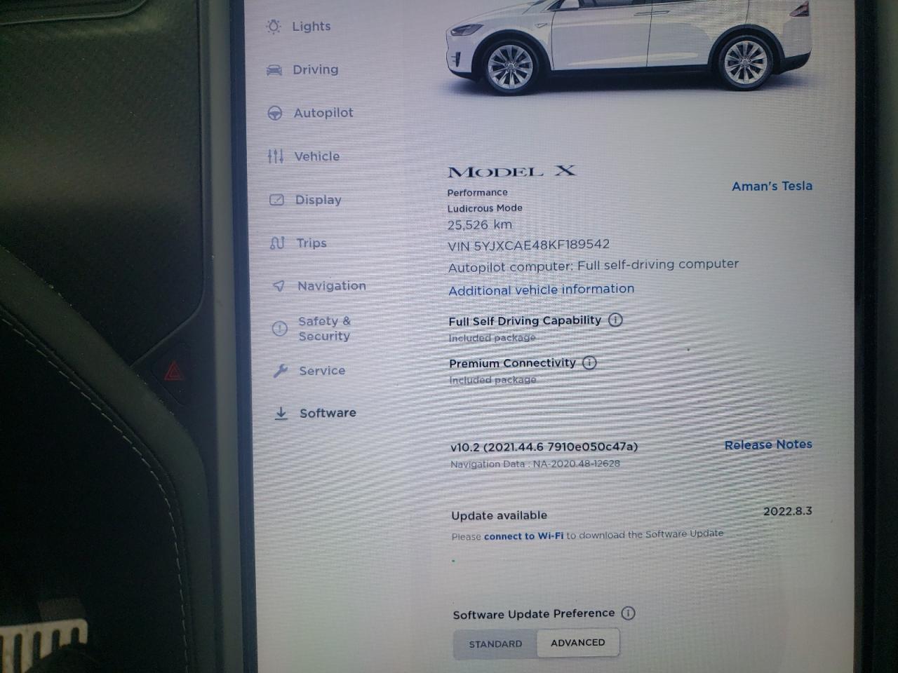 Photo 8 from auction – 2019 TESLA MODEL X with VIN 5YJXCAE48KF189542
