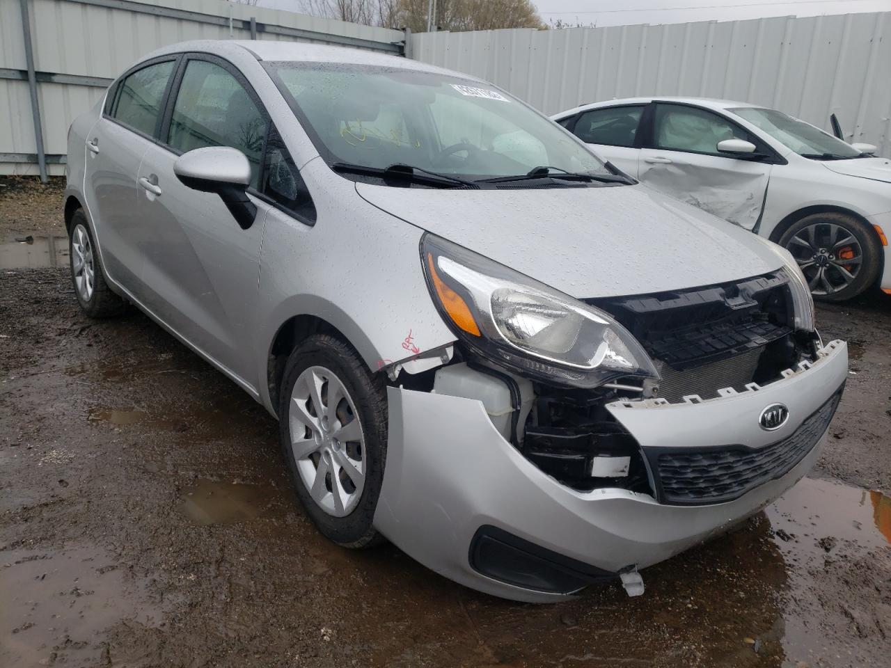 KIA RIO LX 2013 with VIN KNADM4A33D6273438 - Photo from auction
