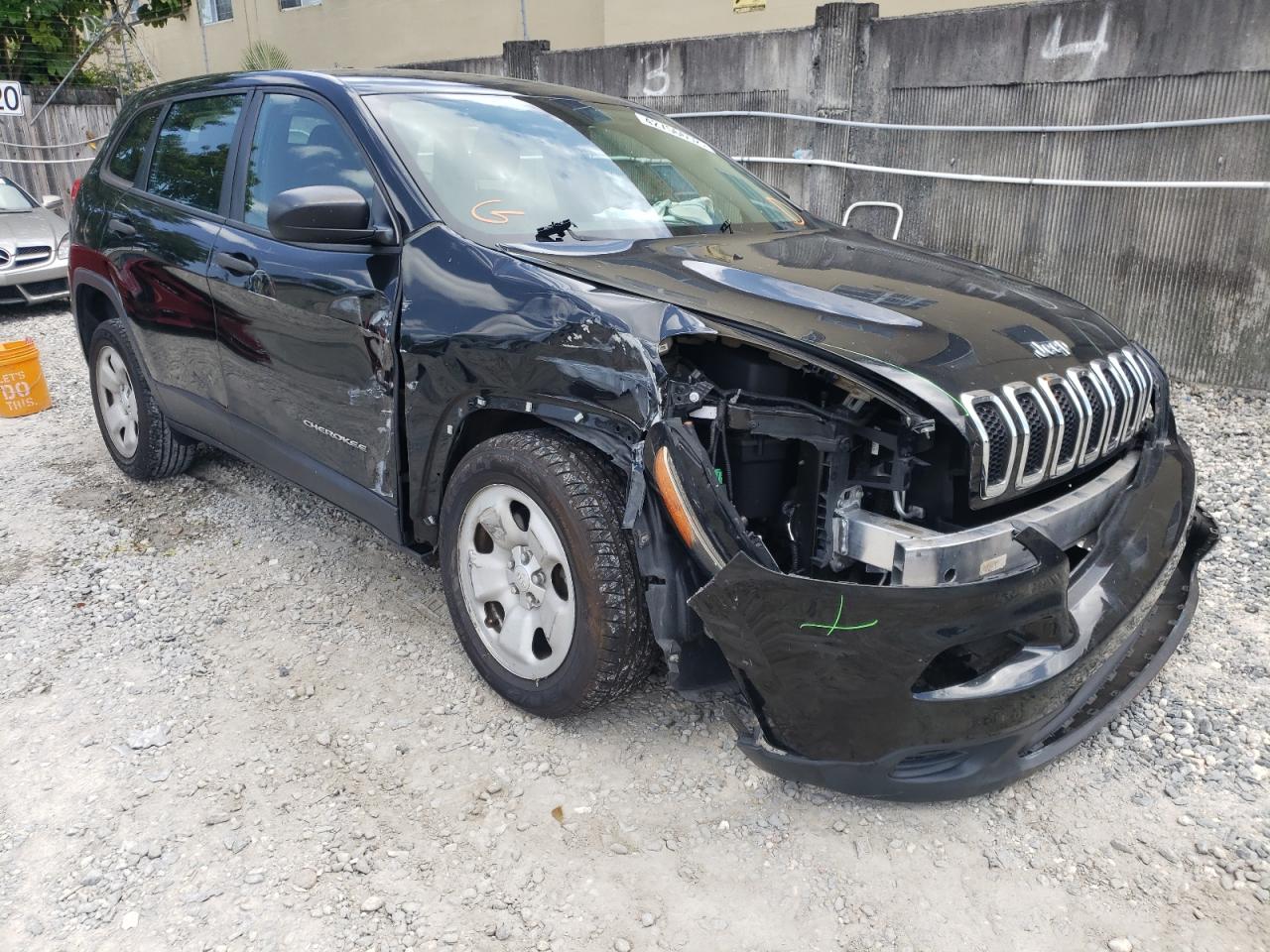 JEEP CHEROKEE S 2016 with VIN 1C4PJLAB9GW179451 - Photo from auction