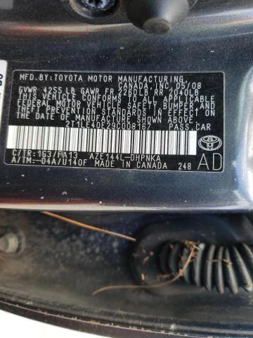 Photo 10 from auction – 2009 TOYOTA COROLLA MA with VIN 2T1LE40E29C008167