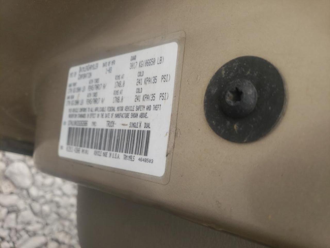 Photo 10 from auction – 2003 DODGE RAM 1500 S with VIN 1D7HU18N33S262686