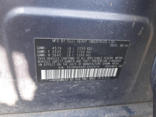 Photo 10 from auction – 2015 SUBARU LEGACY 2.5 with VIN 4S3BNAA68F3002914