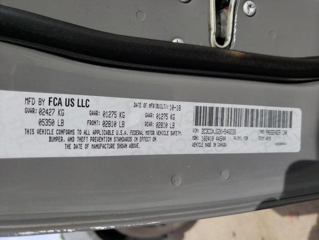 Photo 10 from auction – 2019 DODGE CHARGER SX with VIN 2C3CDXJG2KH546226