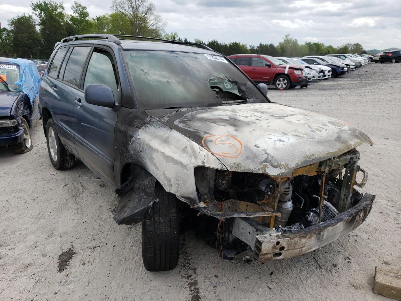 TOYOTA HIGHLANDER 2005 with VIN JTEEP21A550098112 - Photo from auction