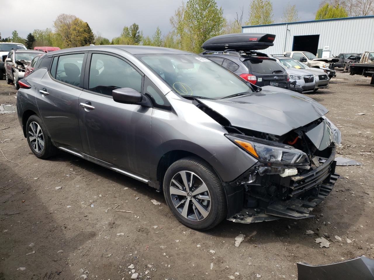 NISSAN LEAF S PLU 2021 with VIN 1N4BZ1BV2MC553823 - Photo from auction