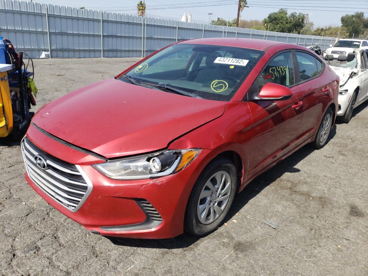 Photo 2 from auction – 2017 HYUNDAI ELANTRA SE with VIN 5NPD74LF6HH191801