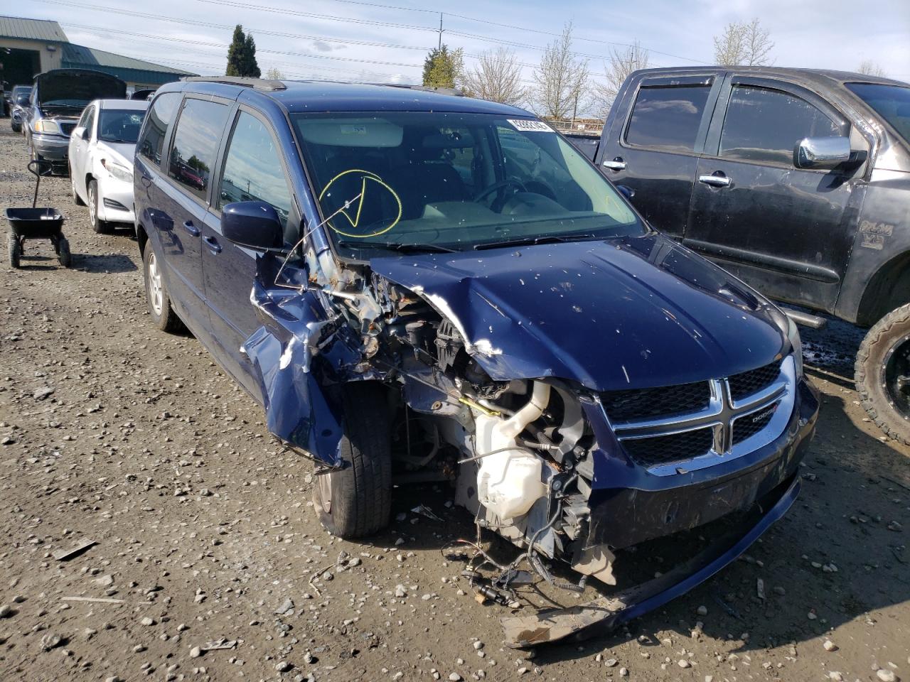 DODGE GRAND CARA 2013 with VIN 2C4RDGCG5DR626815 - Photo from auction