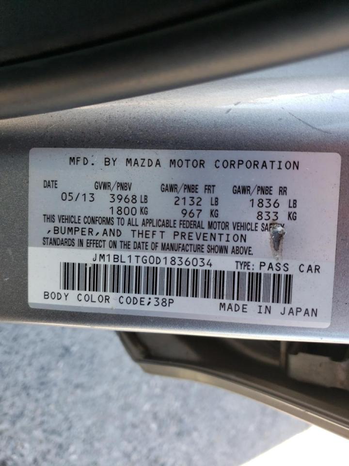 Photo 10 from auction – 2013 MAZDA 3 I with VIN JM1BL1TG0D1836034