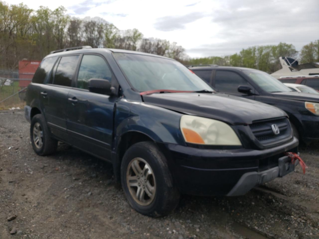 HONDA PILOT EX 2004 with VIN 2HKYF18444H533444 - Photo from auction