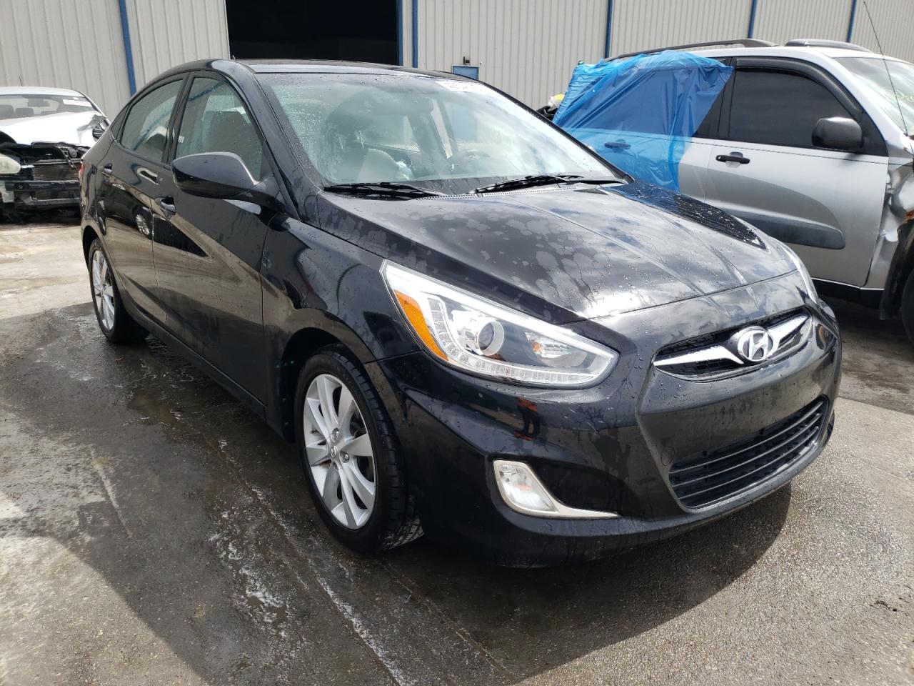 HYUNDAI ACCENT GLS 2014 with VIN KMHCU4AE2EU760252 - Photo from auction