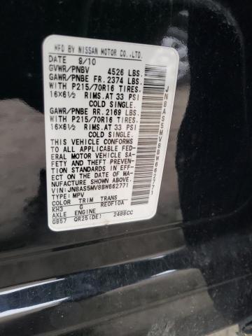 Photo 10 from auction – 2011 NISSAN ROGUE S with VIN JN8AS5MV8BW662771