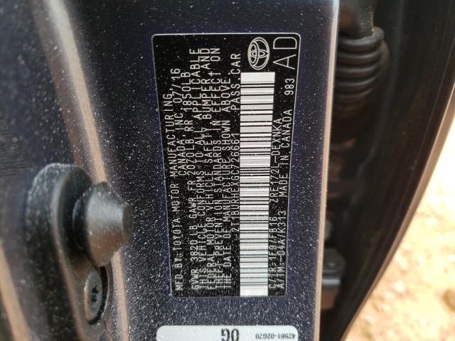 Photo 10 from auction – 2016 TOYOTA COROLLA L with VIN 2T1BURHEXGC726661