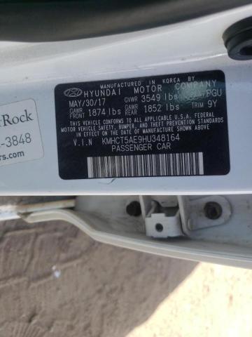 Photo 10 from auction – 2017 HYUNDAI ACCENT SE with VIN KMHCT5AE9HU348164