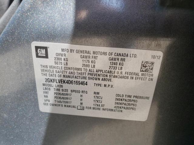 Photo 10 from auction – 2013 GMC TERRAIN SL with VIN 2GKFLVEK4D6169464