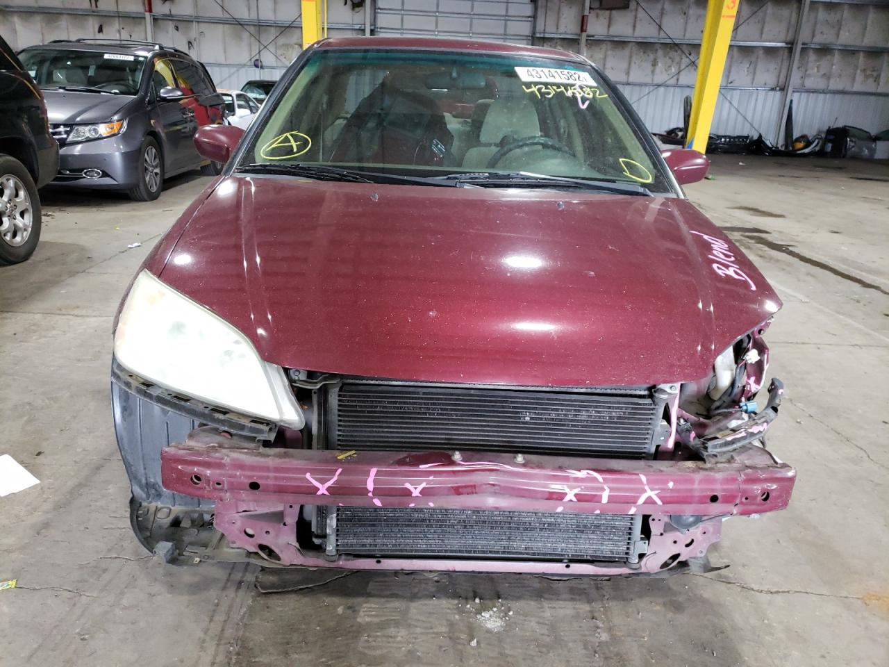 Photo 9 from auction – 2004 HONDA CIVIC with VIN 2HGES26764H592894