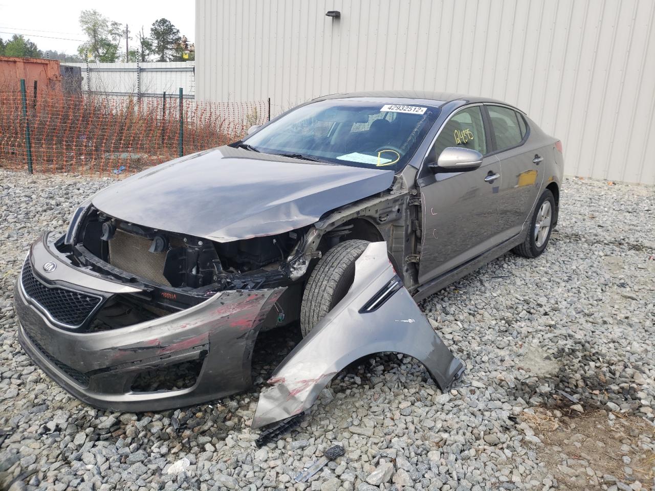 Photo 2 from auction – 2015 KIA OPTIMA LX with VIN 5XXGM4A79FG432552