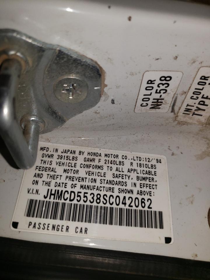 Photo 10 from auction – 1995 HONDA ACCORD LX with VIN JHMCD5538SC042062