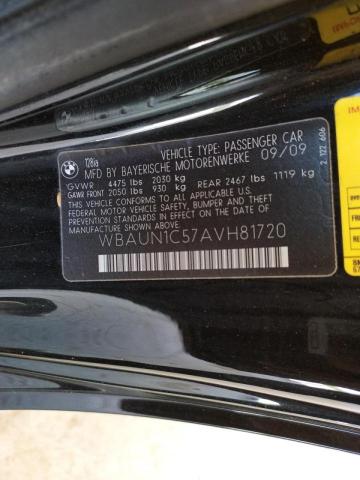 Photo 10 from auction – 2010 BMW 128 I with VIN WBAUN1C57AVH81720