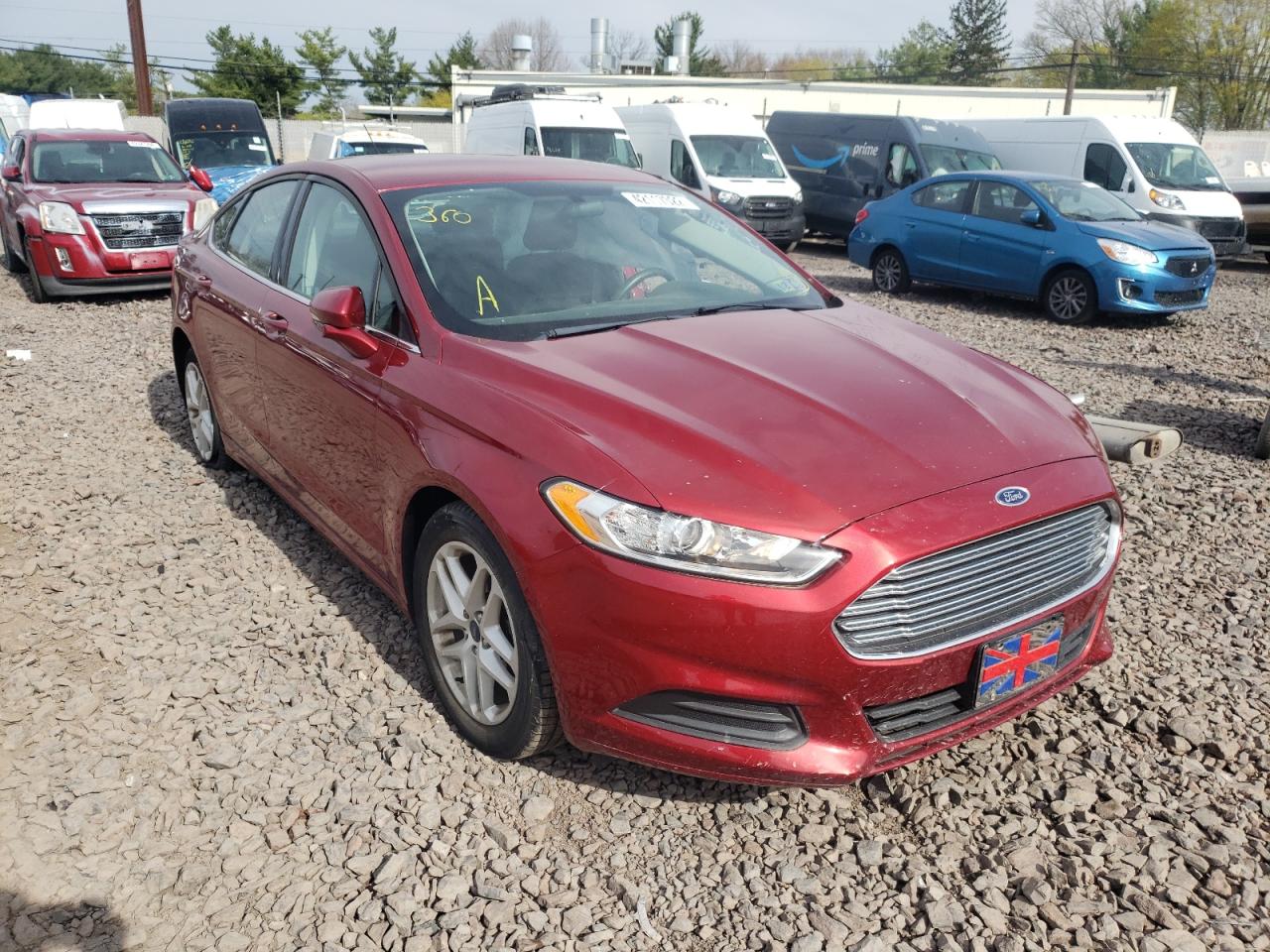 FORD FUSION SE 2016 with VIN 3FA6P0H72GR295366 - Photo from auction