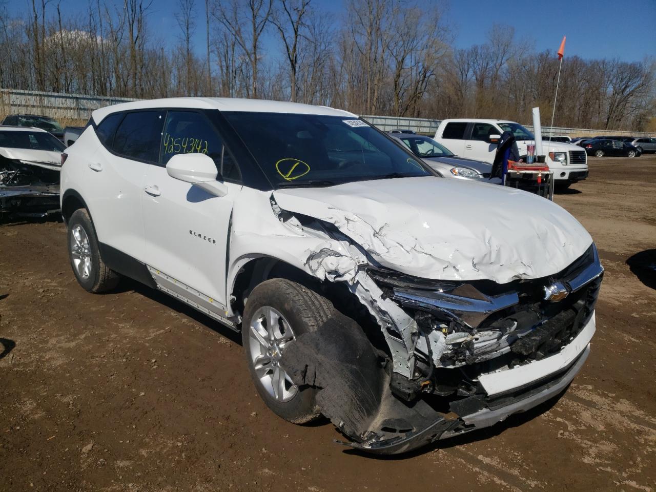 CHEVROLET BLAZER 2LT 2021 with VIN 3GNKBCRS8MS580581 - Photo from auction
