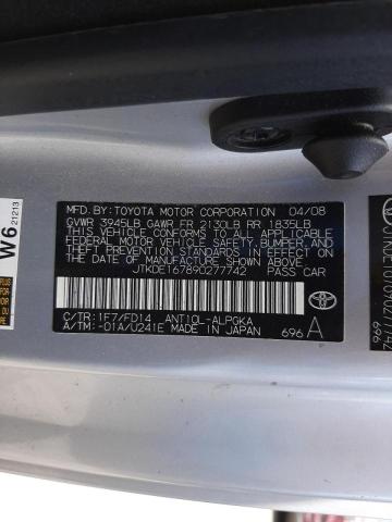 Photo 10 from auction – 2009 TOYOTA SCION TC with VIN JTKDE167890277742