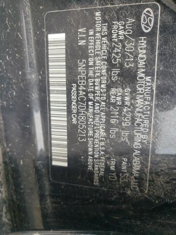 Photo 10 from auction – 2013 HYUNDAI SONATA GLS with VIN 5NPEB4AC7DH805213