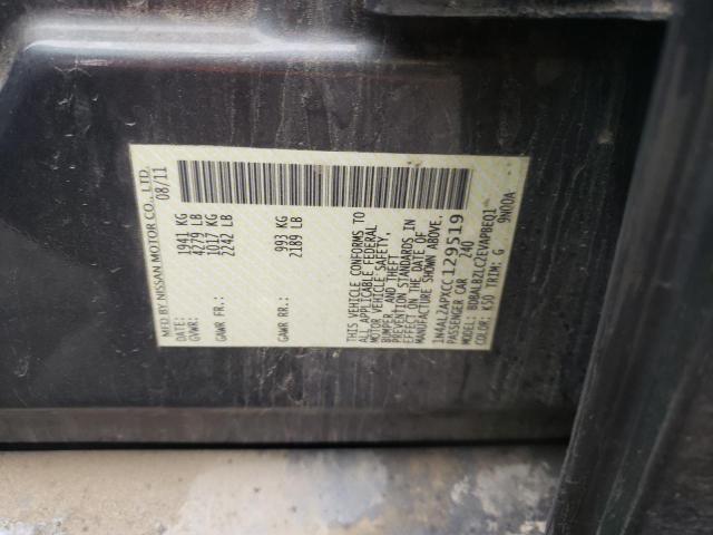 Photo 10 from auction – 2012 NISSAN ALTIMA BAS with VIN 1N4AL2APXCC129519