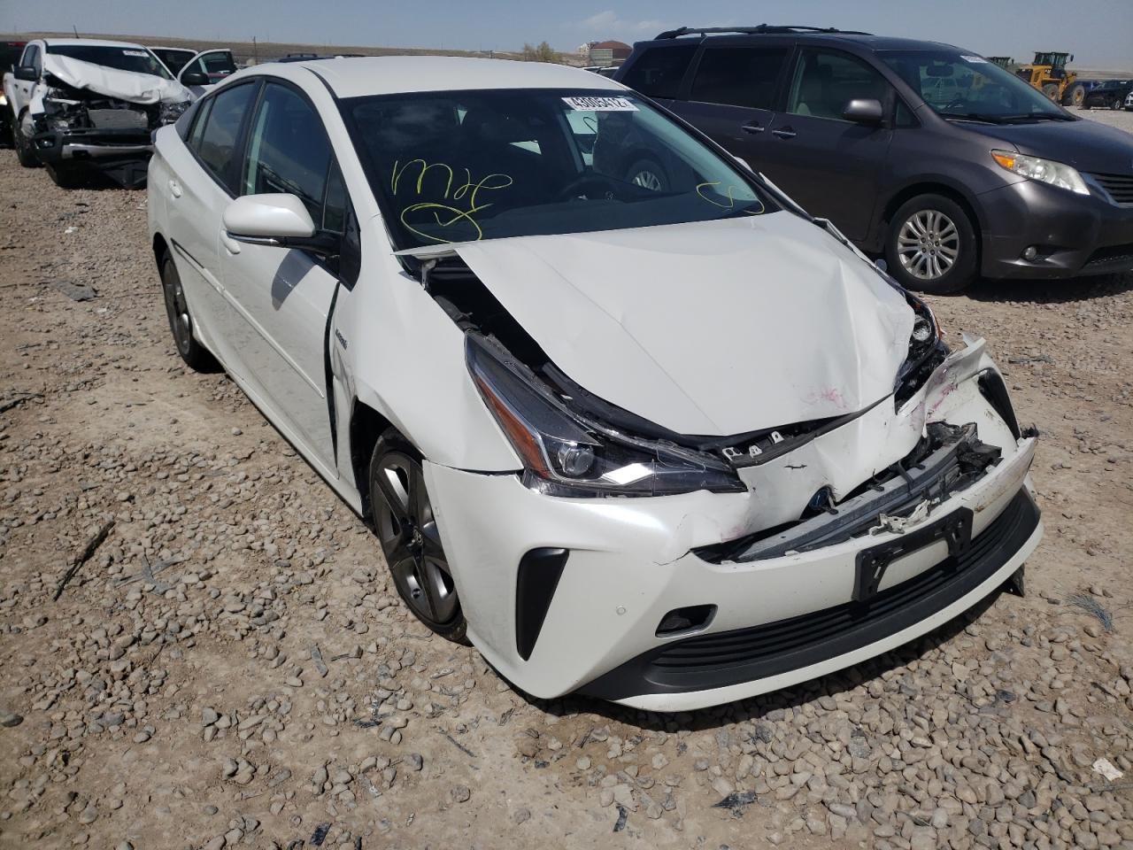 TOYOTA PRIUS 2019 with VIN JTDKARFU0K3091342 - Photo from auction