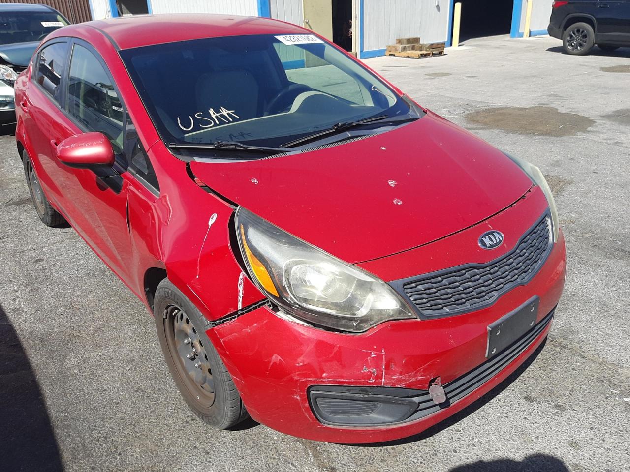 KIA RIO LX 2013 with VIN KNADM4A36D6153603 - Photo from auction