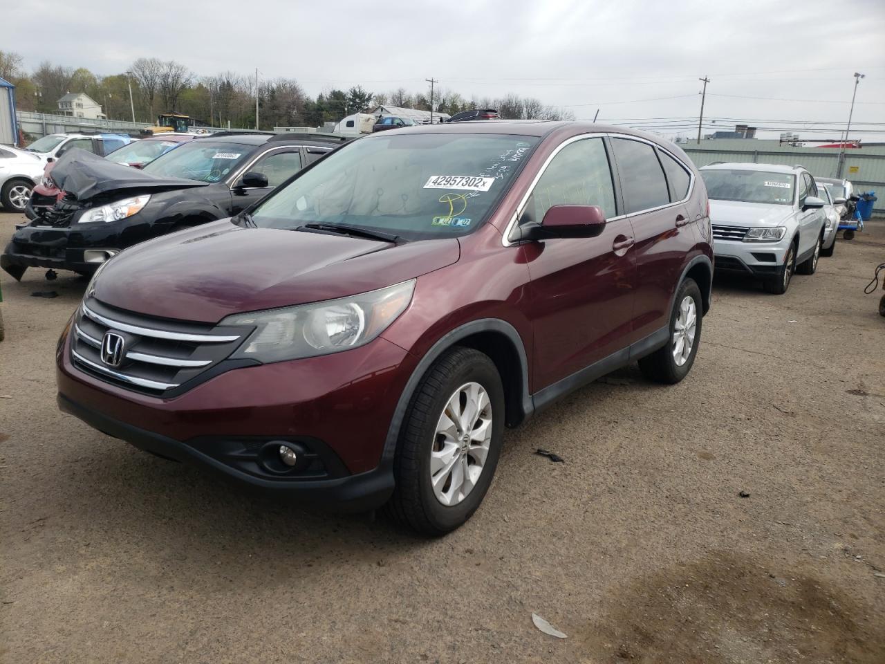 Photo 2 from auction – 2013 HONDA CR-V EX with VIN 5J6RM4H50DL033114