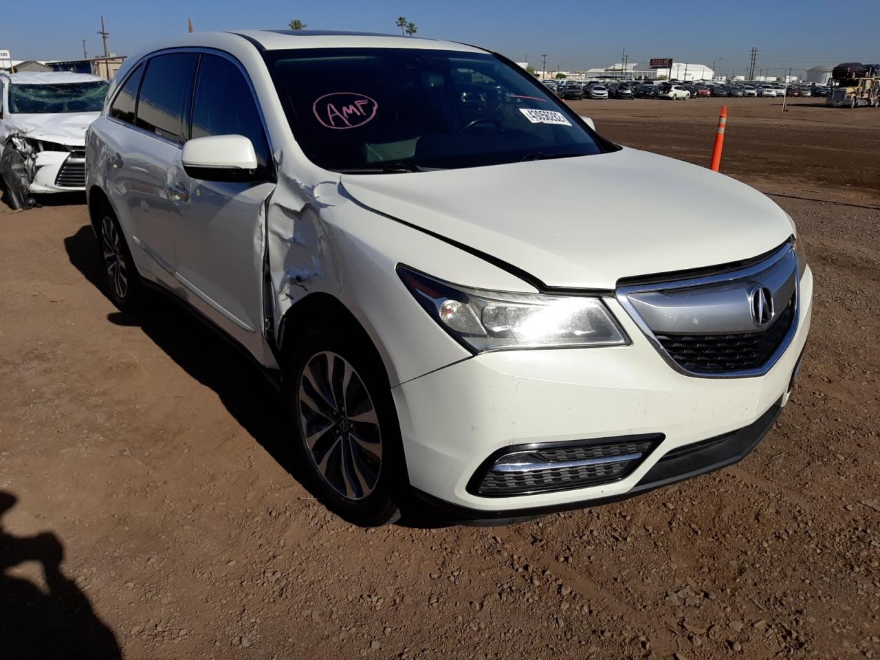 ACURA MDX TECHNO 2014 with VIN 5FRYD3H64EB009311 - Photo from auction