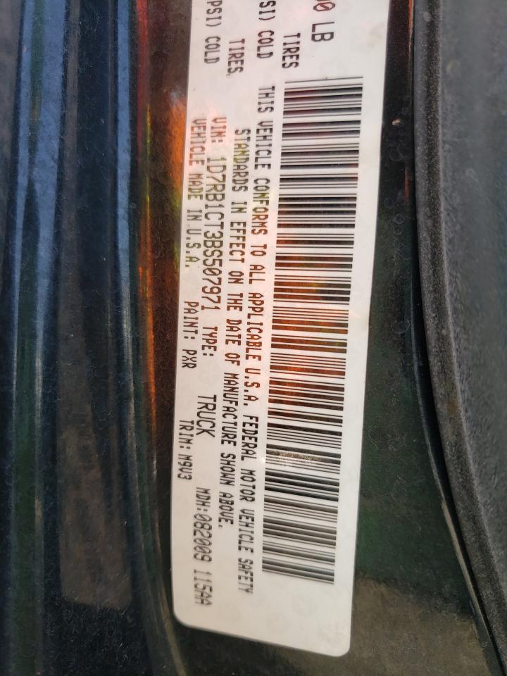 Photo 10 from auction – 2011 DODGE RAM 1500 with VIN 1D7RB1CT3BS507971
