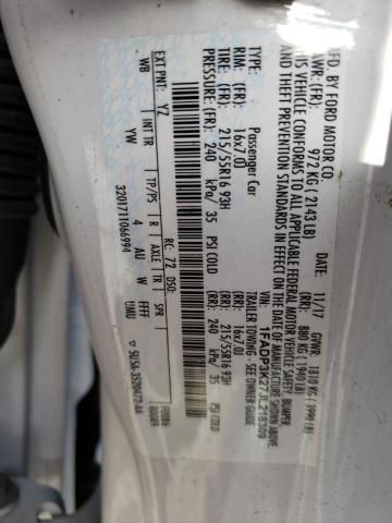 Photo 10 from auction – 2018 FORD FOCUS SE with VIN 1FADP3K27JL218309