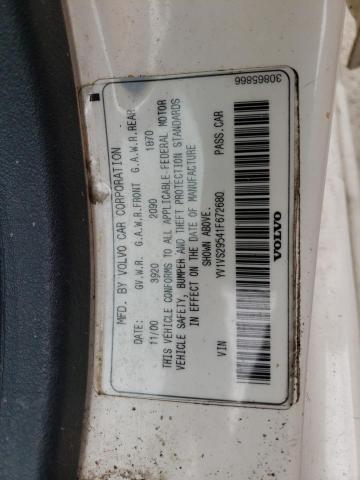 Photo 10 from auction – 2001 VOLVO S40 with VIN YV1VS29541F672680