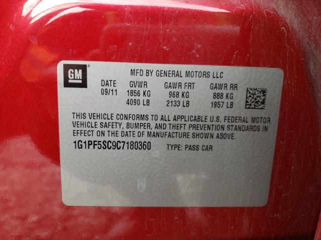 Photo 10 from auction – 2012 CHEVROLET CRUZE LT with VIN 1G1PF5SC9C7180360
