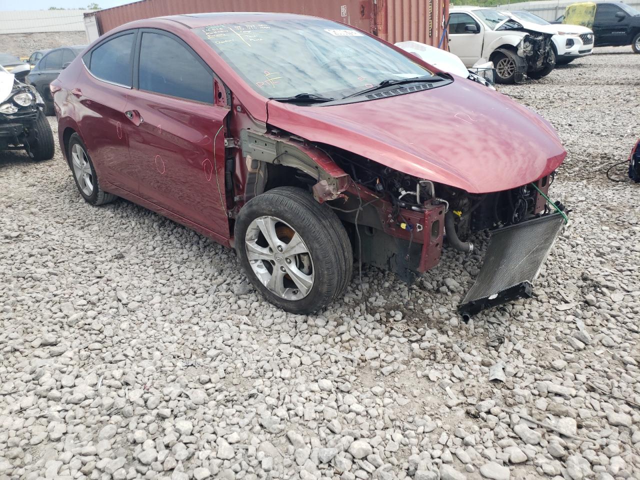 HYUNDAI ELANTRA SE 2016 with VIN 5NPDH4AE3GH764112 - Photo from auction