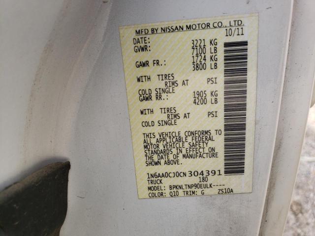 Photo 10 from auction – 2012 NISSAN TITAN S with VIN 1N6AA0CJ0CN304391